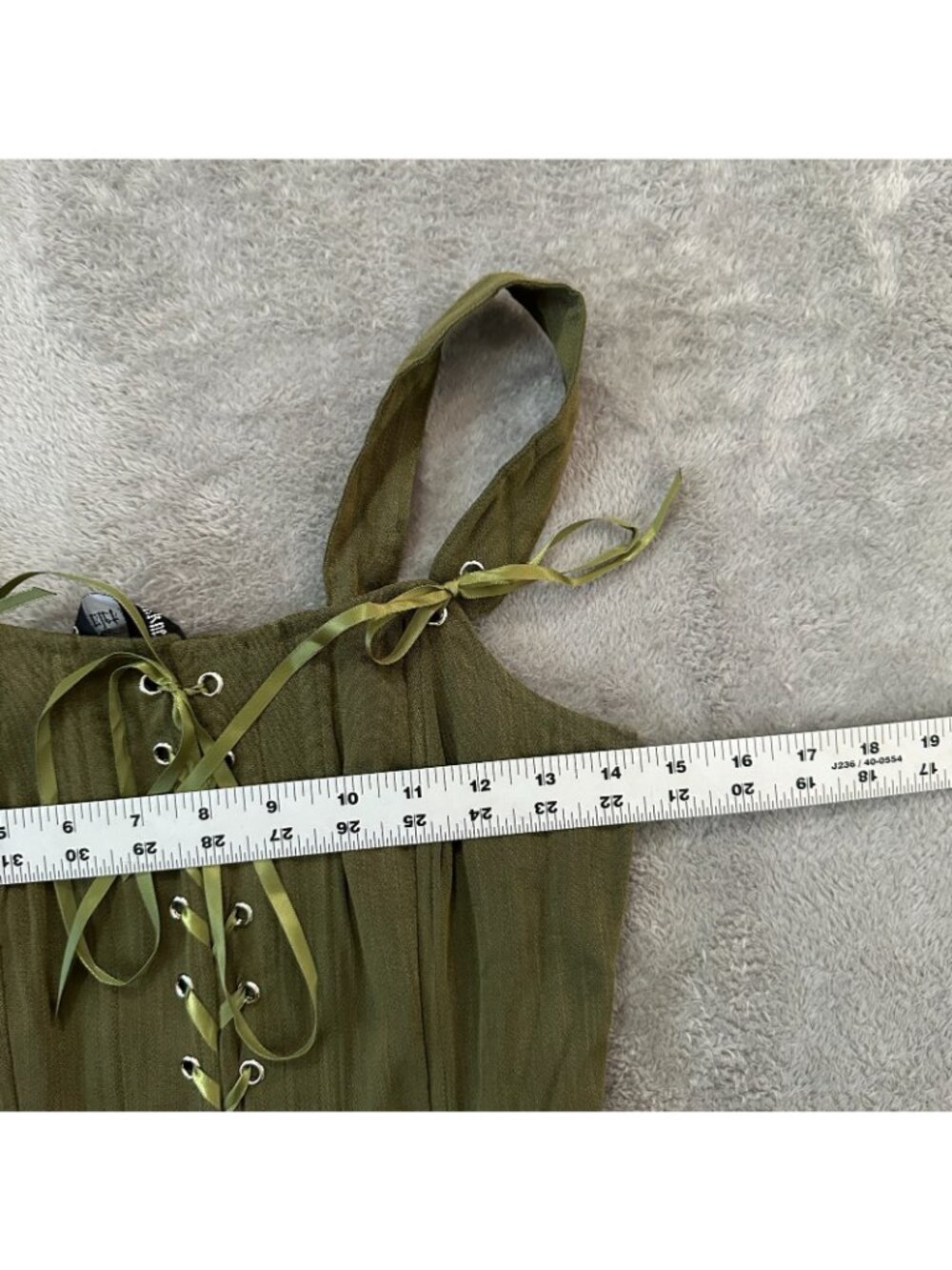 Scarlet Darkness Renaissanse Corset Midi Dress Green Womens SMALL Cottagecore - Picture 5 of 8